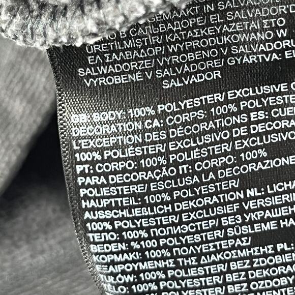 THE NORTH FACE Sweatshirt Mens L Textured Cap Rock 1/4 Zip Pullover Fleece Gray - Picture 12 of 16